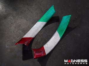 Alfa Romeo Giulia Interior Trim - Carbon Fiber - Steering Wheel Side Trim Kit - Pre '20 - Italian Theme - Feroce Carbon Alfa Romeo Giulia Interior Trim - Carbon Fiber - Steering Wheel Side Trim Kit - Pre '20 - Italian Theme - Feroce Carbon